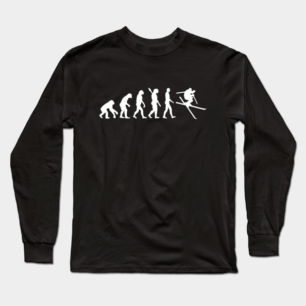 Evolution Ski Long Sleeve T-Shirt by Designzz